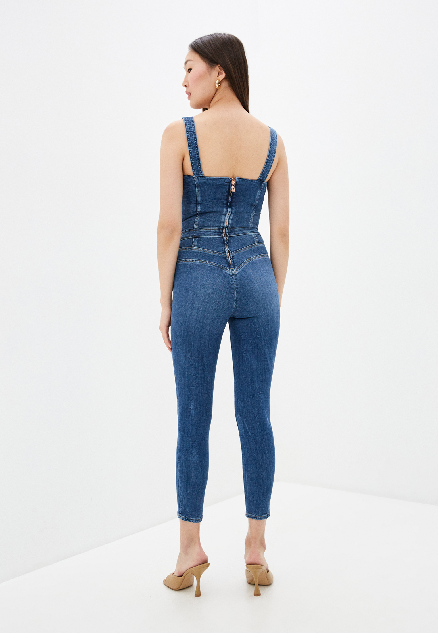Комбинезон джинсовый Guess ROSEMARY JUMPSUIT, цвет: синий