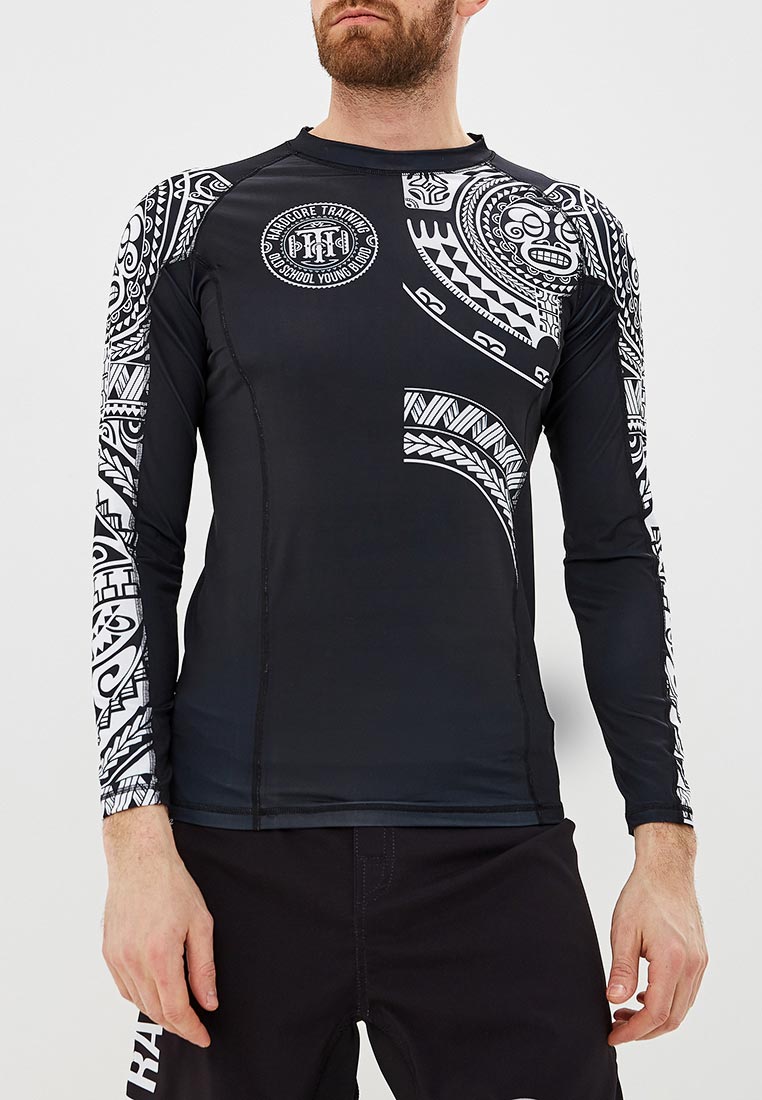 Hardcore Training Herren Rashguard – Kompressions-Langarmshirt Für MMA, Fitness & Kampfsport | Mit Koi-Fish Design