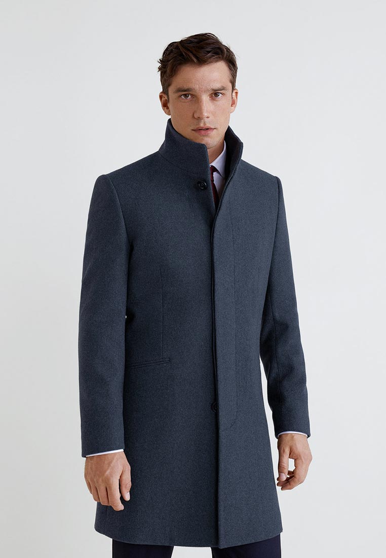 пальто мужское приталенное длинное фото