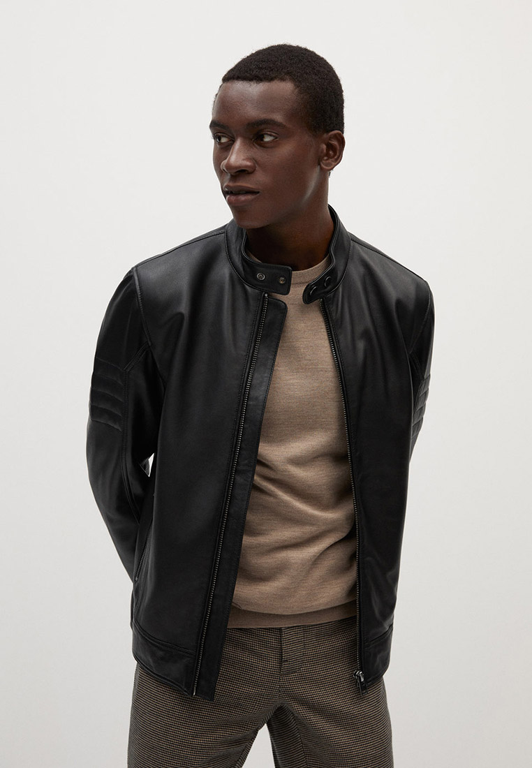 Куртка кожаная Mango Man - CUIR купить за 15 999 ₽ в интернет-магазине Lamoda.ru