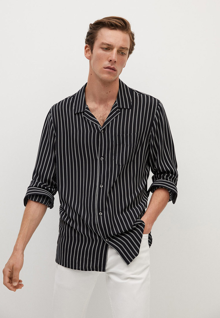 Рубашка Mango Man - STRIPE купить за 2 324 ₽ в интернет-магазине Lamoda.ru