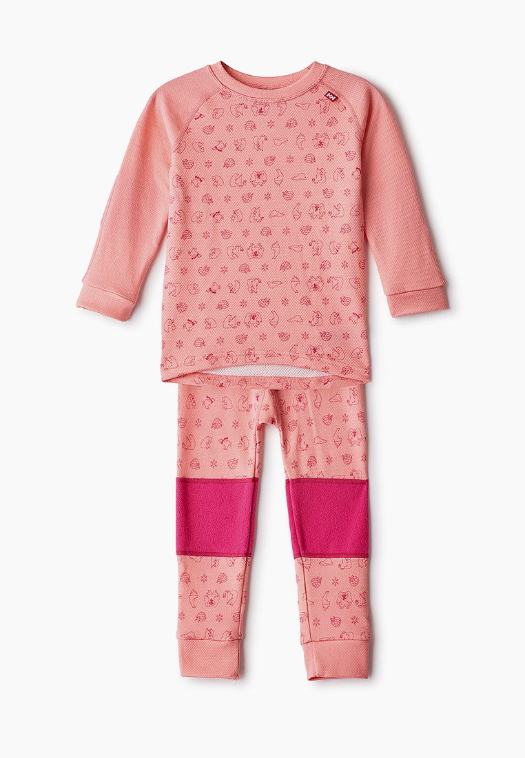 Термобелье Helly Hansen K HH LIFA MERINO SET, цвет: коралловый ...