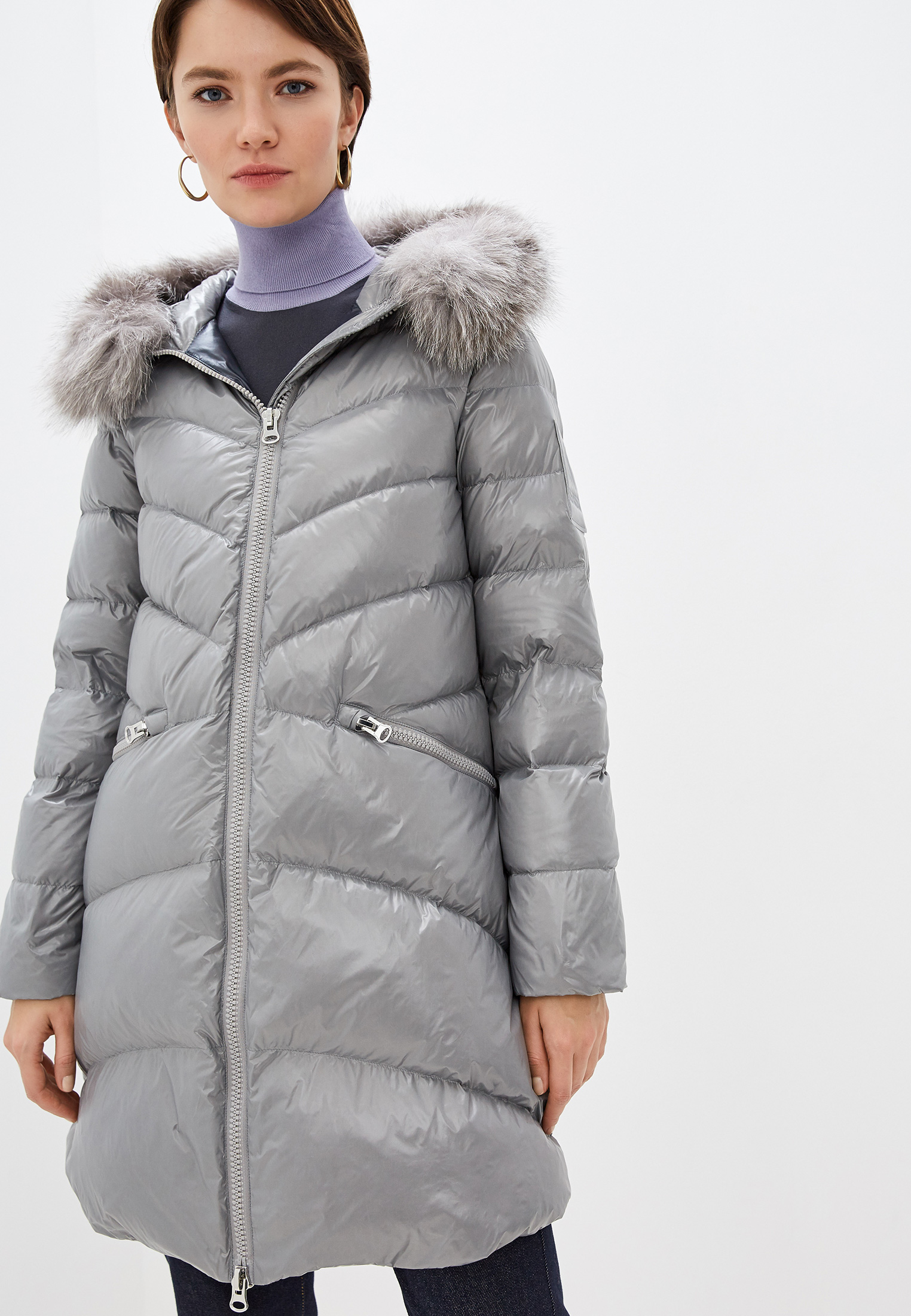 Пуховик Hetrego EBONY, цвет: серый, HE832EWGVYY1 - купить в интернет-магази...