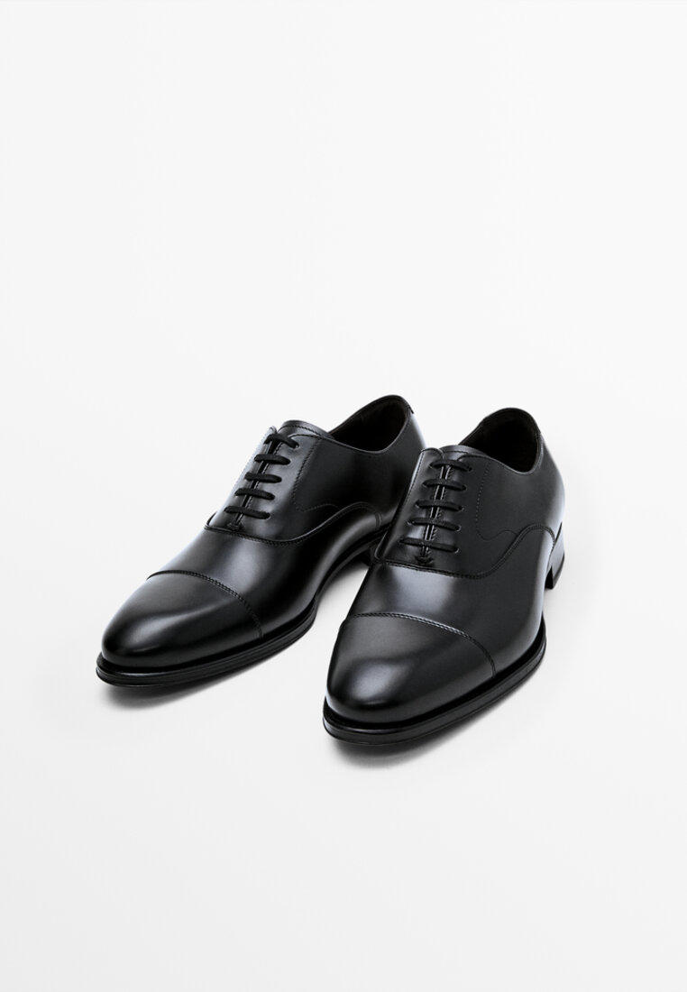 Туфли Massimo Dutti, цвет: черный, IX001XM00FVN — купить в интернет-магазине Lamoda