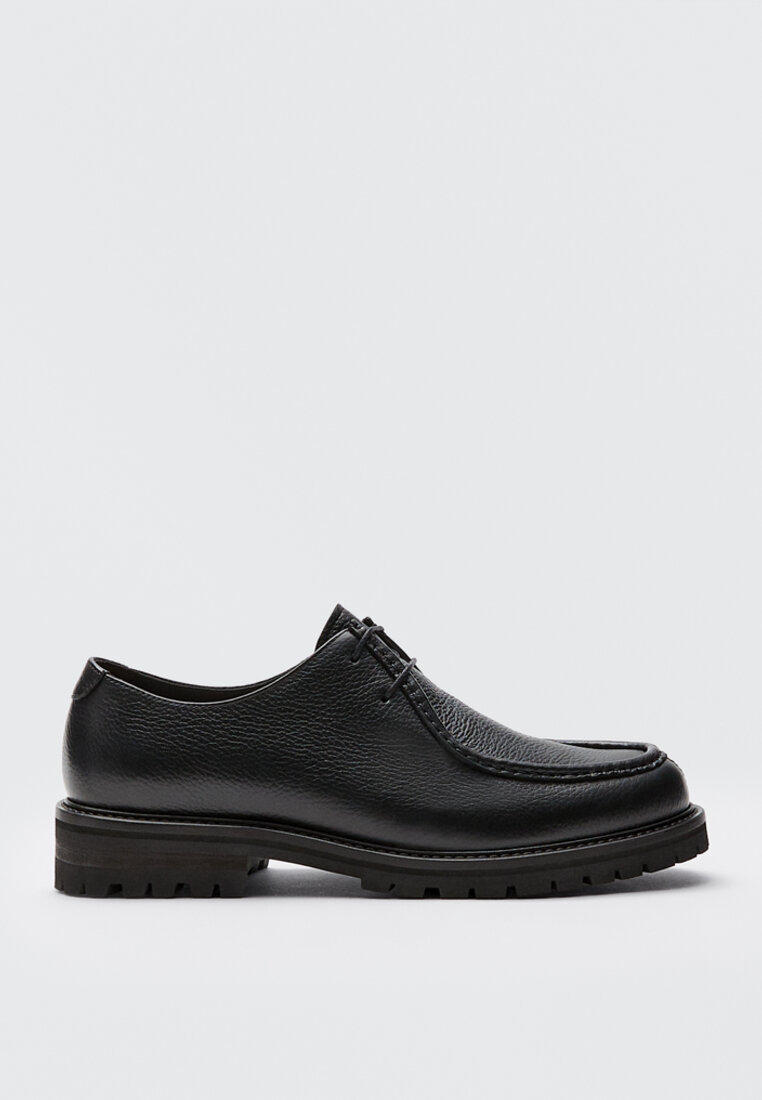 Туфли Massimo Dutti, цвет: черный, IX001XM00GHA — купить в интернет-магазине Lamoda