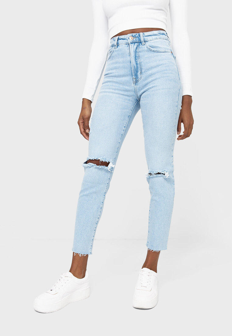 Stradivarius MOM SLIM IX001XW00SH7 Lamoda