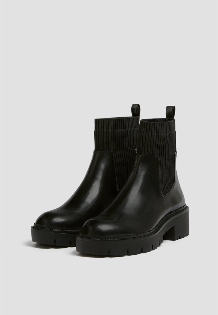 Ботинки Pull&Bear, цвет: черный, IX001XW00TYC — купить в интернет-магазине Lamoda