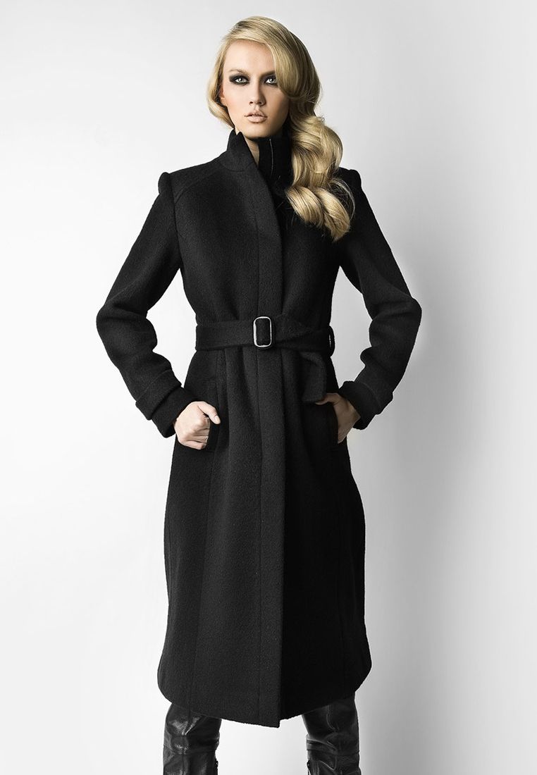 Купить приталенное пальто. Элегантное пальто. Черное пальто. Чёрное пальто женское. Черное приталенное пальто женское.