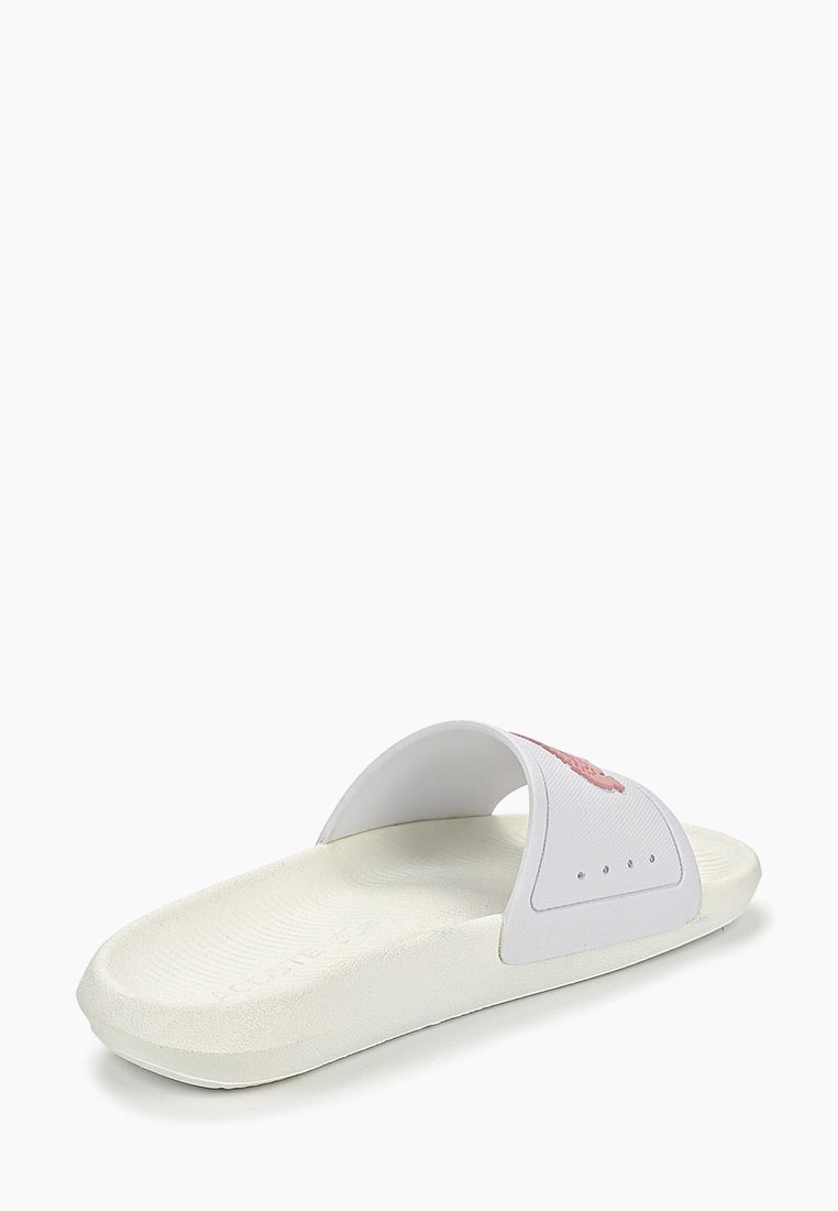 Сланцы Lacoste CROCO SLIDE 119 CFA, цвет: белый, LA038AWELUT6