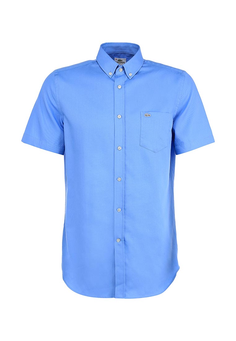Рубашка с коротким рукавом. Рубашка мужская с коротким рукавом лакоста. Синяя рубашка лакост. Синие рубашки лакоста. Рубашка Lacoste голубая с короткими рукавами.