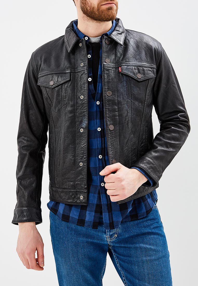 Куртка кожаная Levi's®, цвет: черный, LE306EMJWR26 — купить в интернет ...