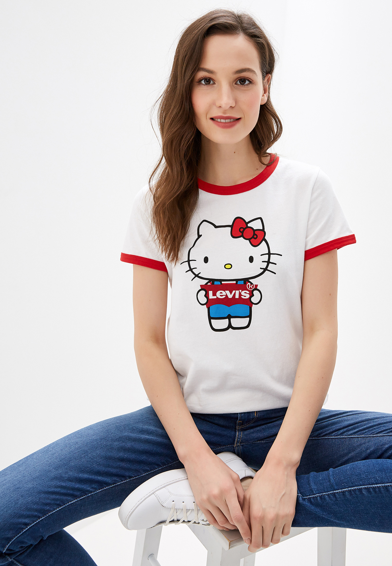 T shirt levis hello kitty discount