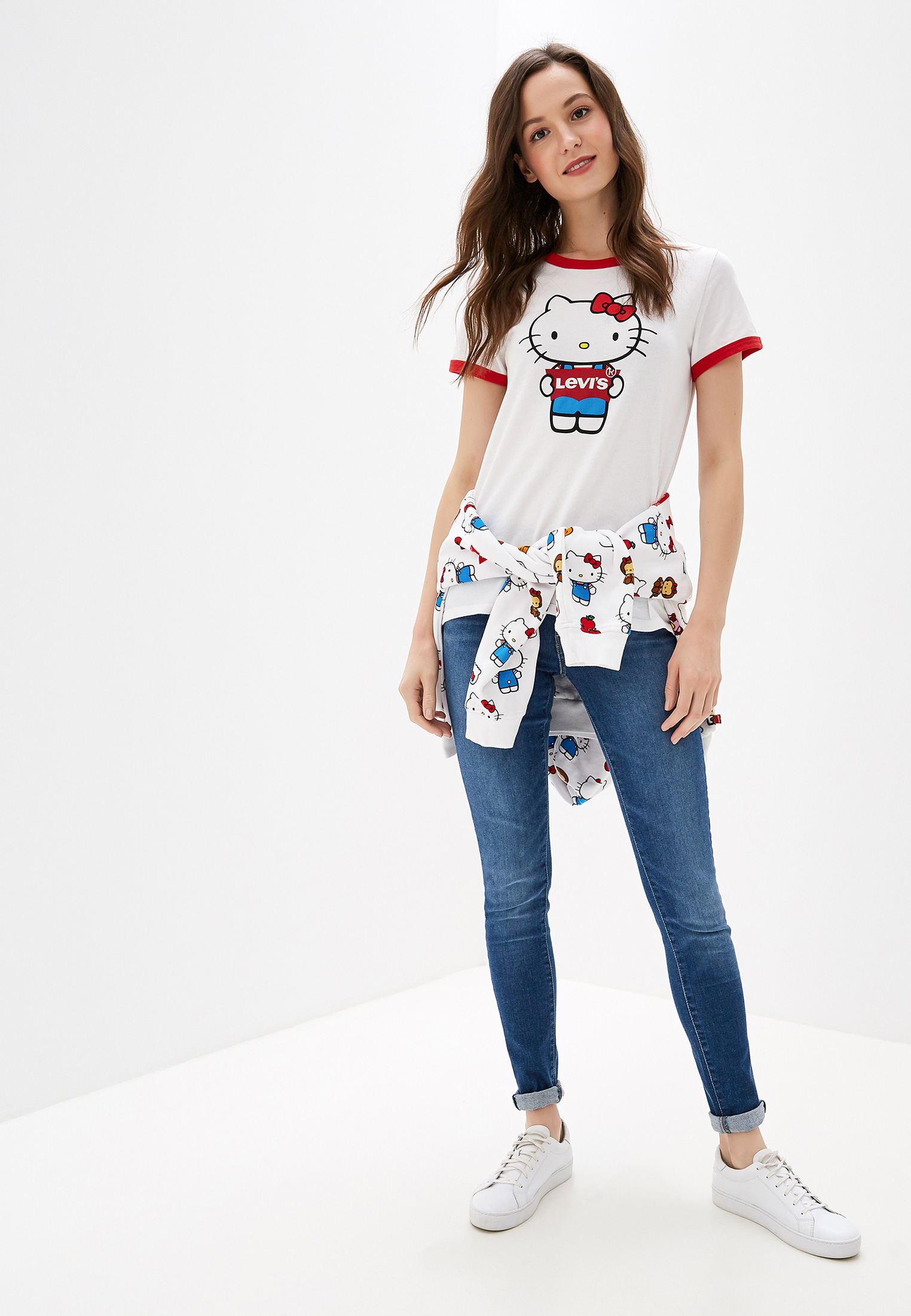 T shirt levis hello kitty discount