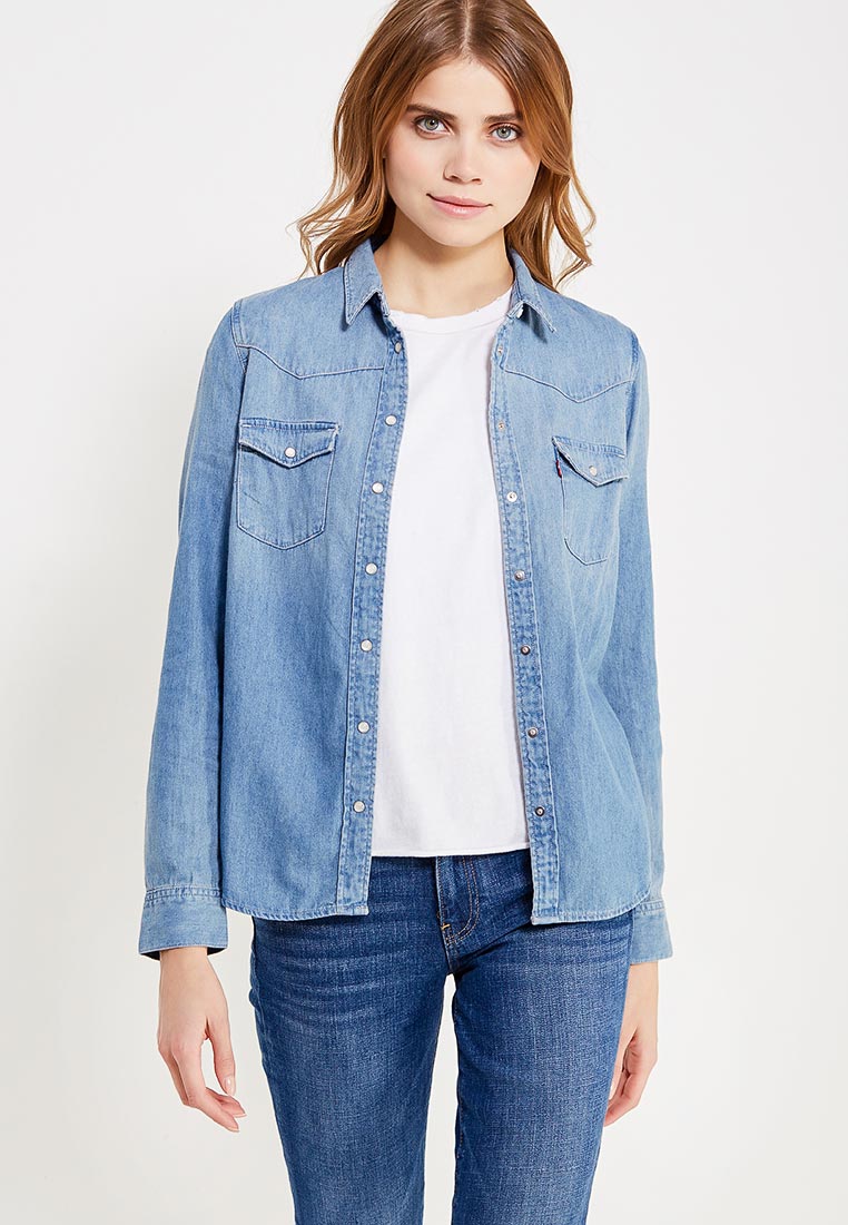 Рубашка джинсовая Levi's®, цвет: голубой, LE306EWJVO91 — купить в ...