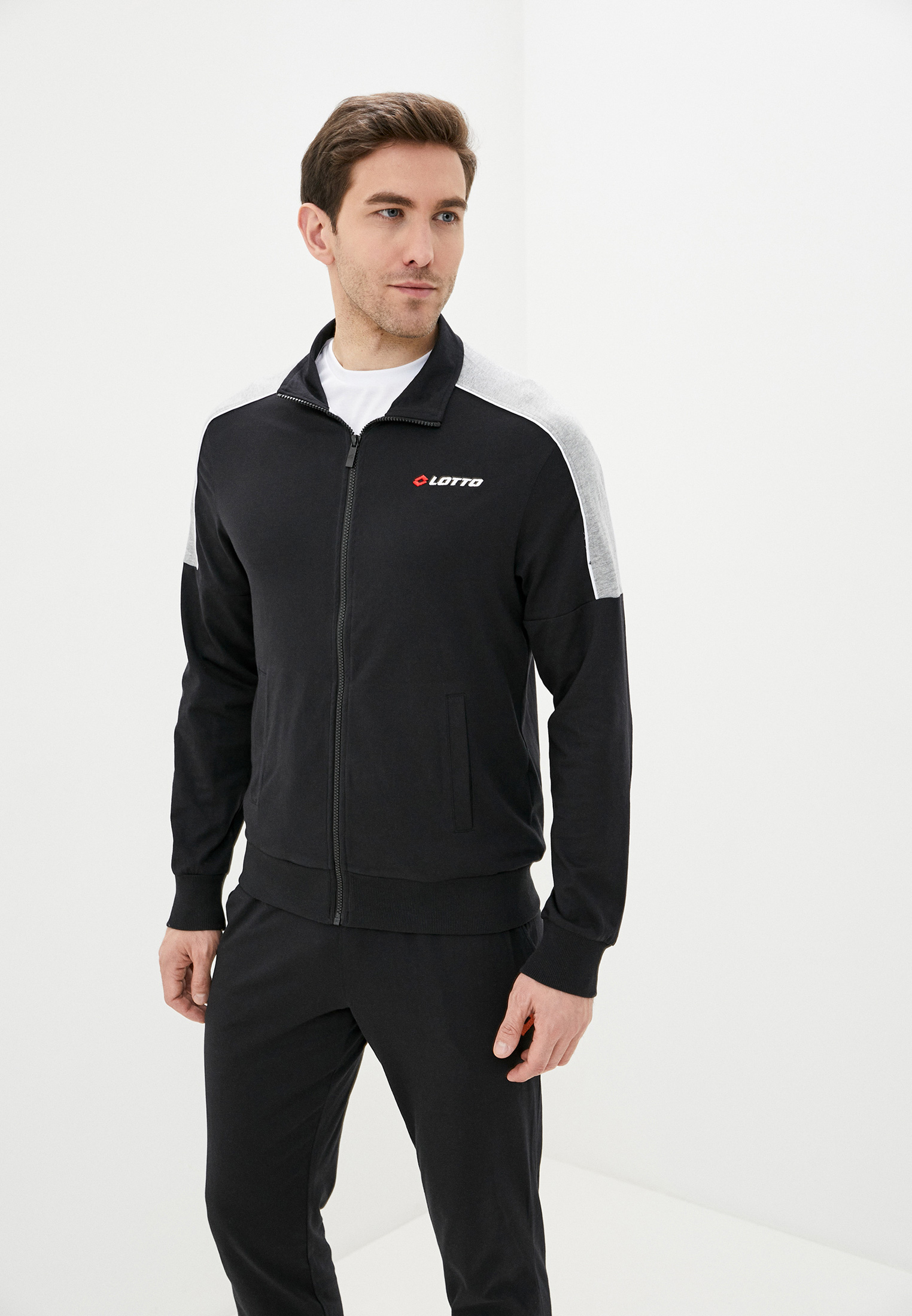 Костюм спортивный Lotto LOTTO TRAINING SUIT MORE II BS JS, цвет: черный ...