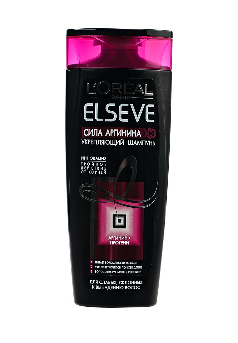 Шампунь L'Oreal Paris Эльсев Аргинин подарок, цвет: черный ...