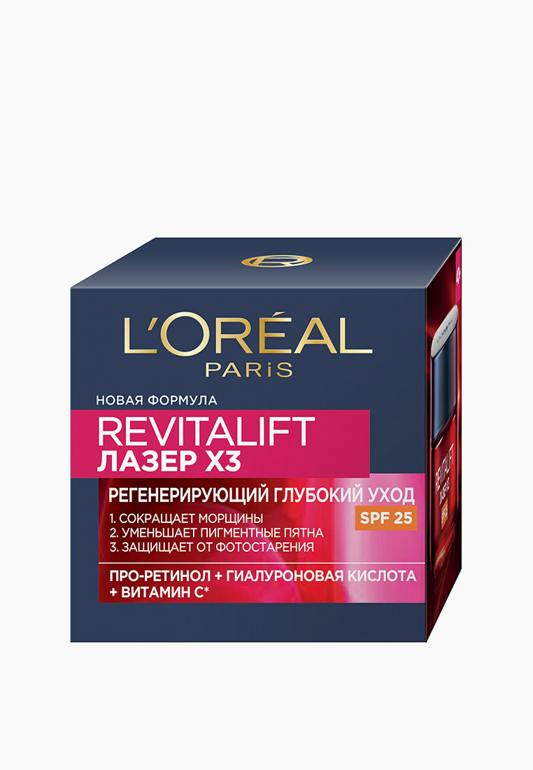 Крем для лица L'Oreal Paris Revitalift Лазер X3 spf 25, дневной ...