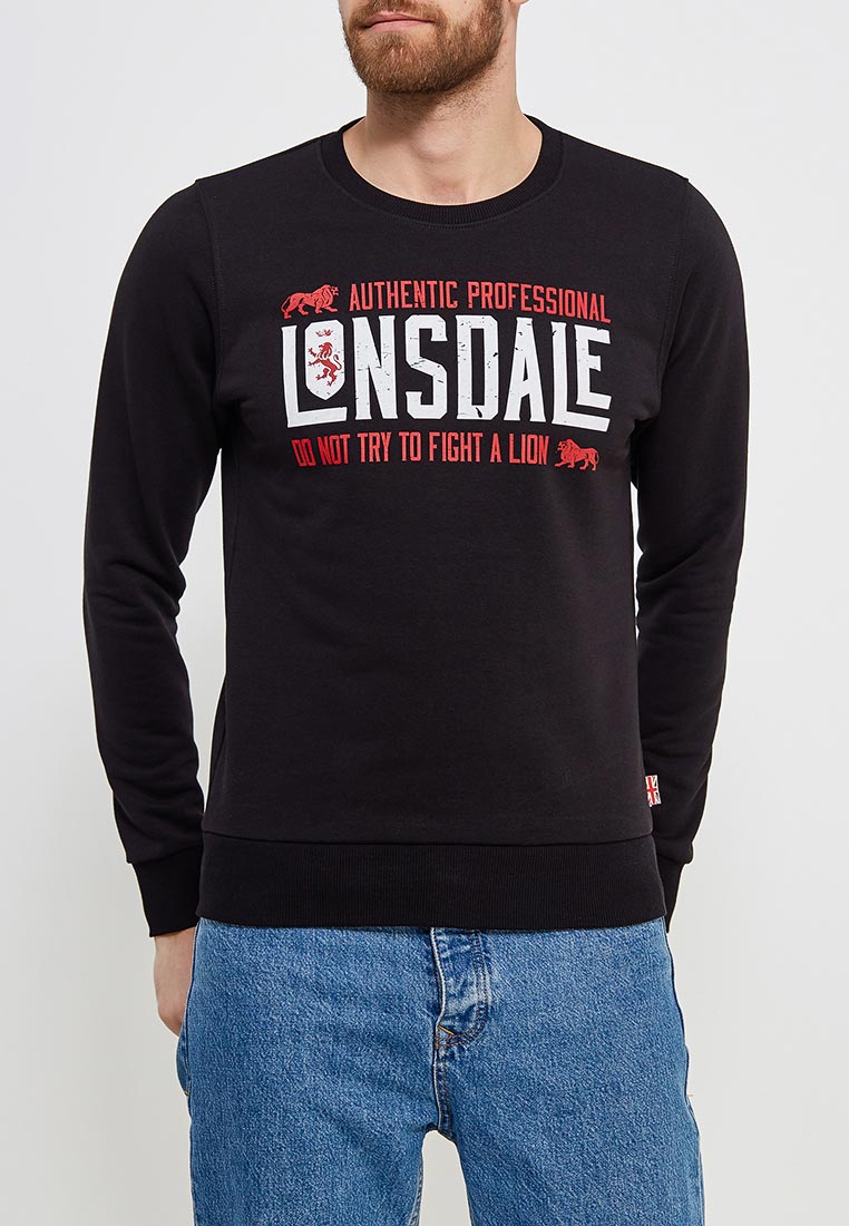 Свитшот Lonsdale, цвет: черный, LO789EMAPKA4 — купить в интернет ...