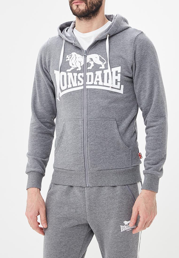 Толстовка Lonsdale, цвет: серый, LO789EMETCW6 — купить в интернет ...