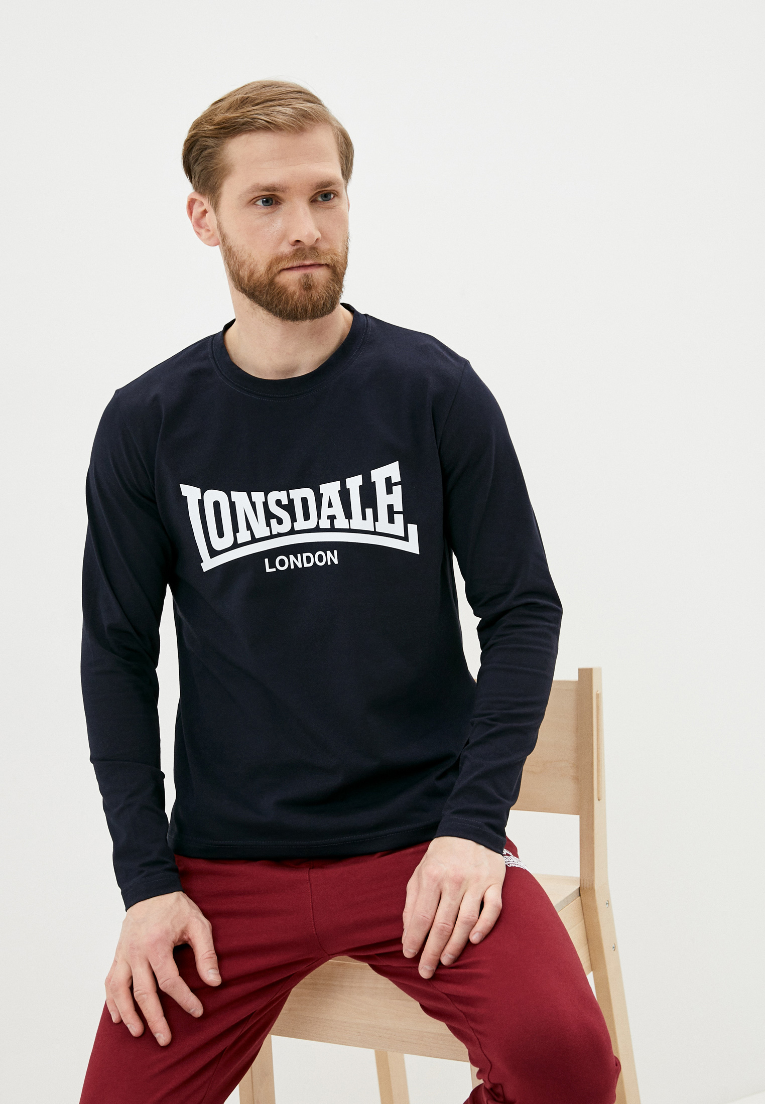 Лонгслив Lonsdale, цвет: синий, LO789EMJBVJ8 — купить в интернет ...