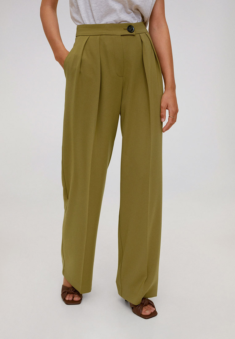 <b>Брюки</b> <b>Mango</b> PANTALON SIMO-I, Online Exclusive , цвет: хаки, MA002EWKCIC3 - <b>купить</b>...