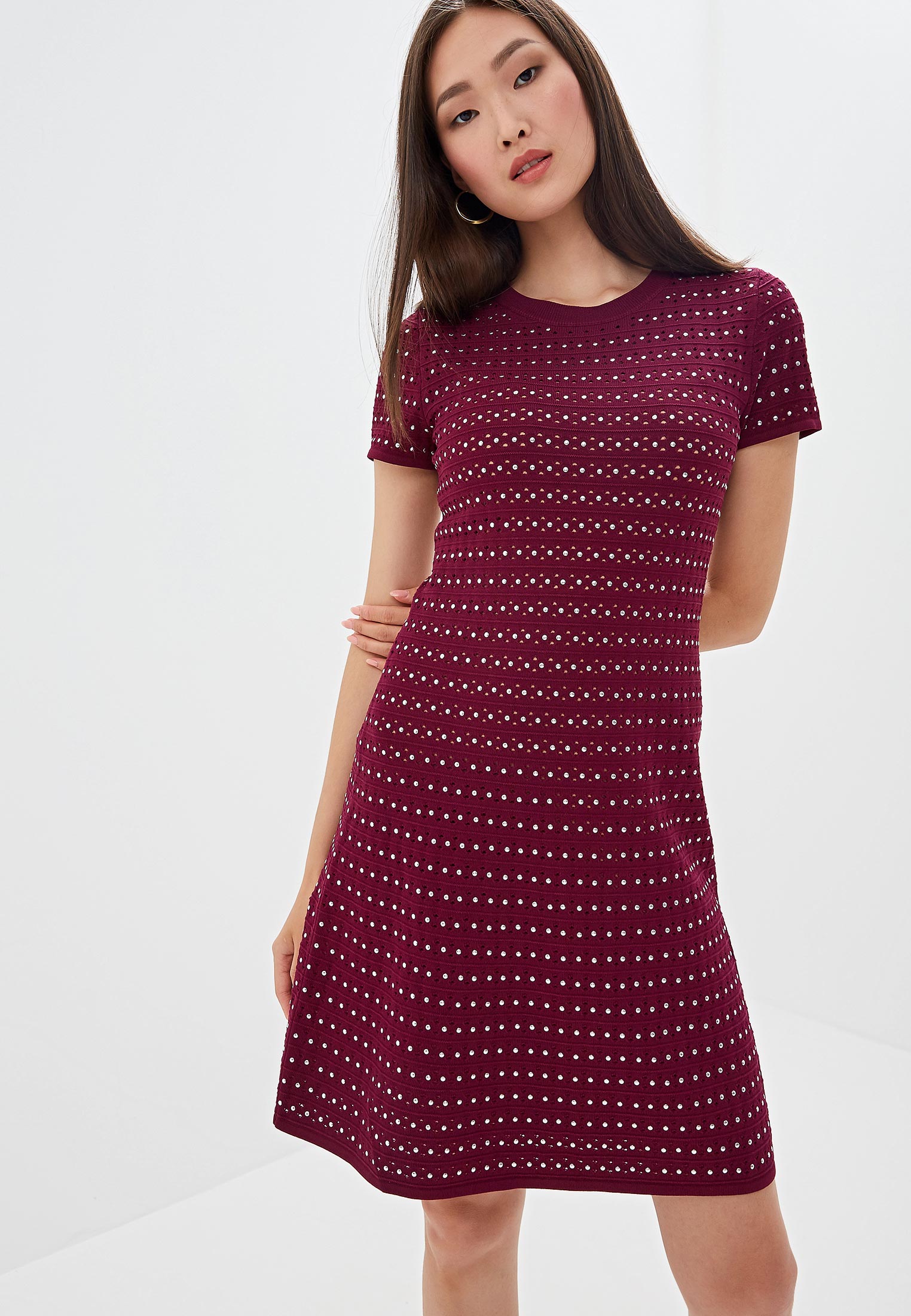 Платье Michael Michael Kors, цвет: бордовый, MI048EWFRFI6 — купить в ...