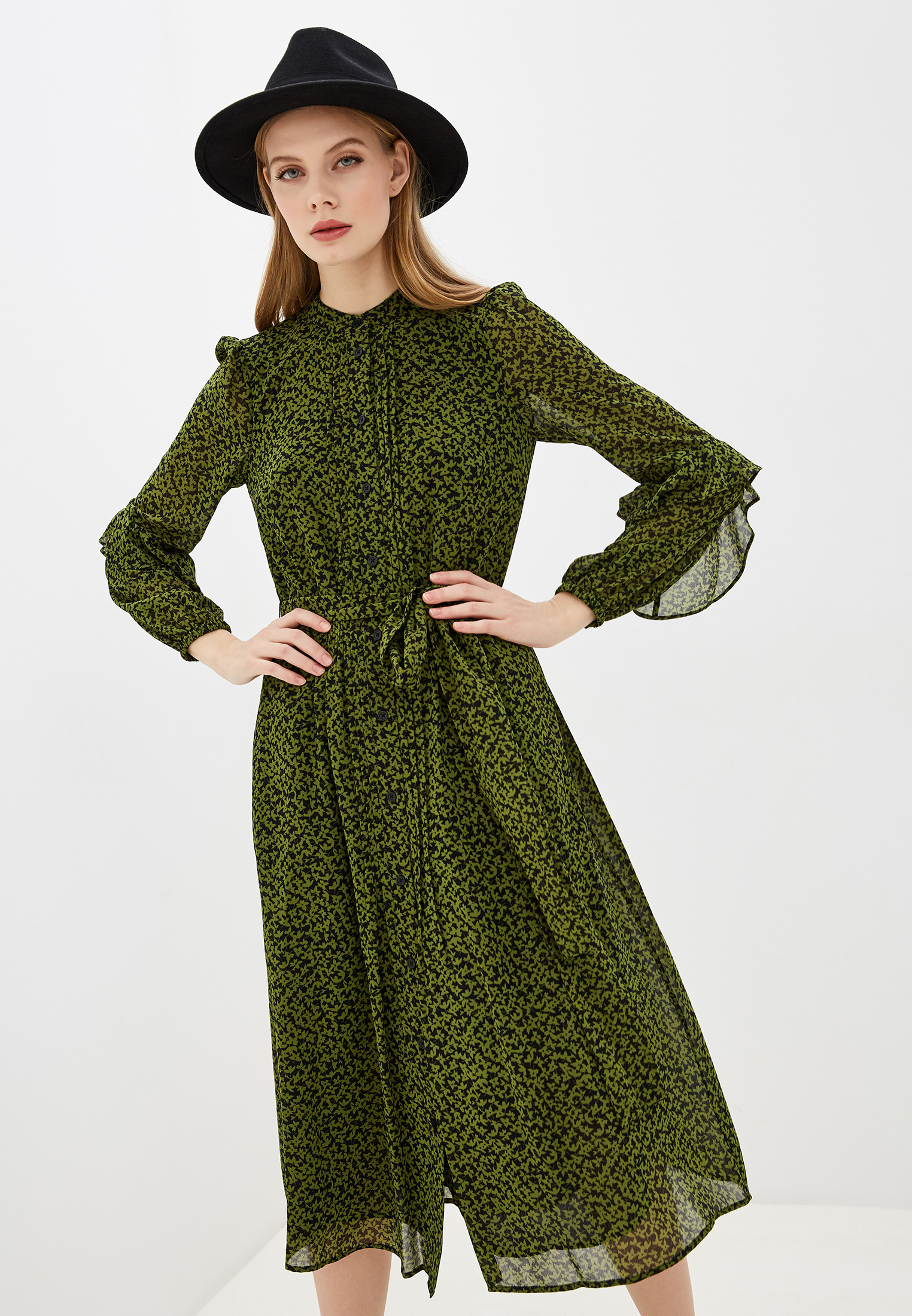 Платье Michael Michael Kors, цвет: зеленый, MI048EWHINE3 — купить в ...