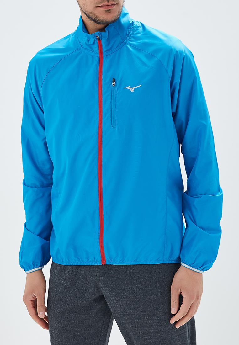 Ветровка Mizuno Impulse Impermalite Jacket, цвет: синий