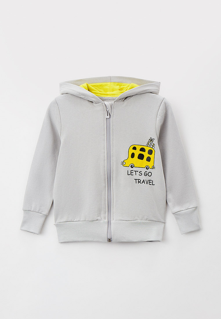Толстовка КотМарКот Автобусы с начесом, цвет: серый, MP002XB01PRL ...