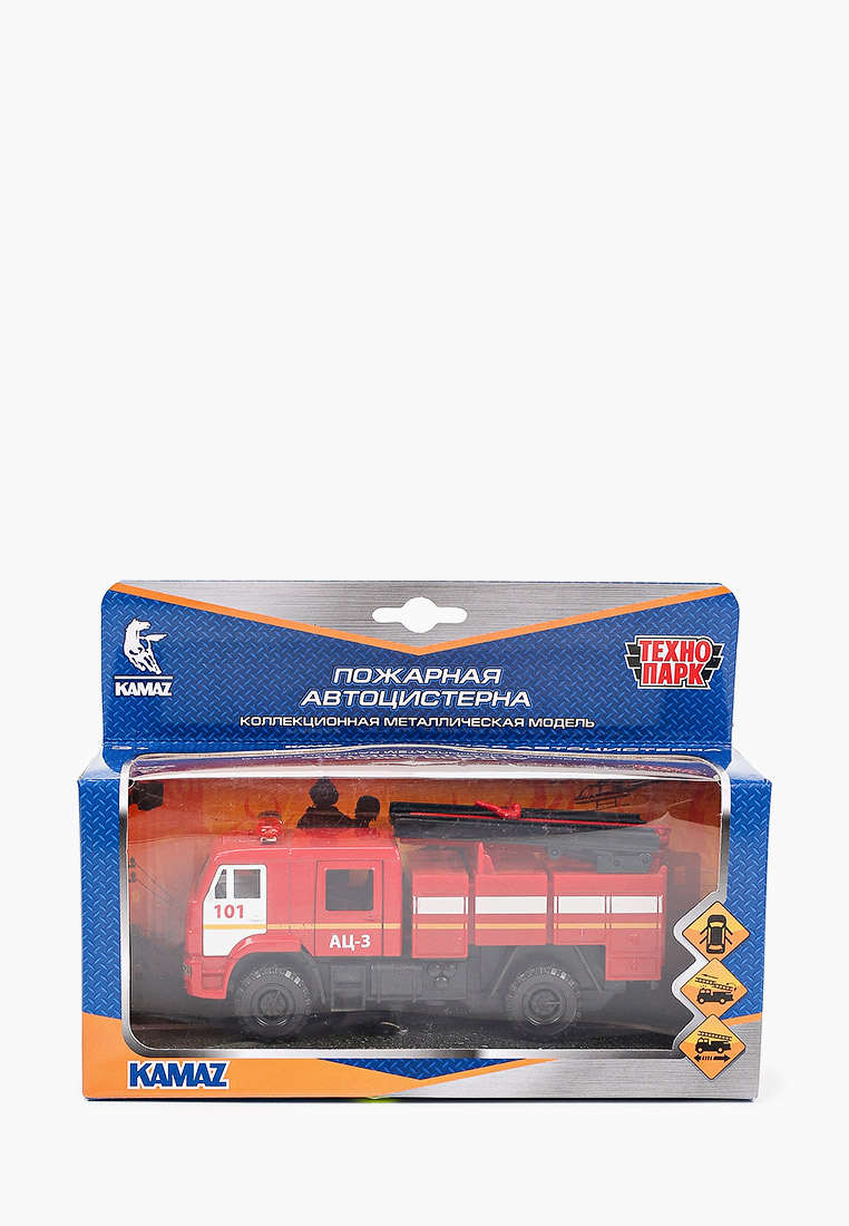 Игрушка Технопарк КамАЗ-43502. Пожарная автоцистерна, цвет: красный ...