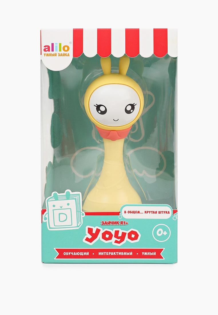 Игрушка развивающая Alilo Умный зайка R1+ Yoyo, 15.5 см, цвет: желтый ...