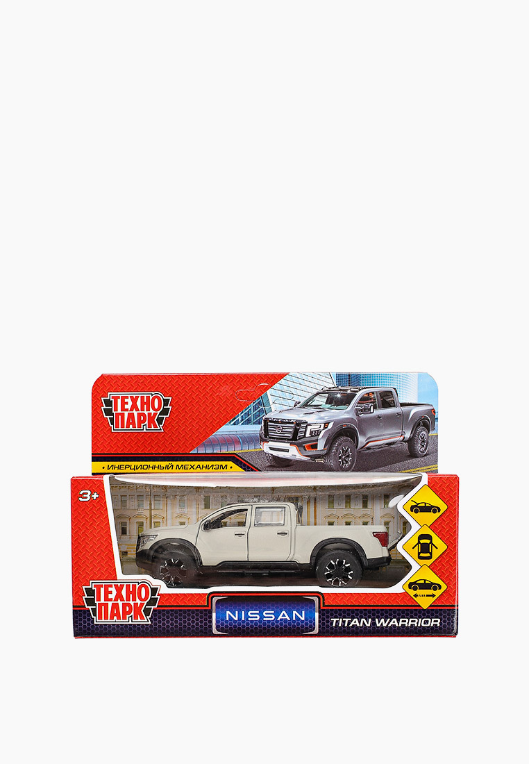 Игрушка Технопарк Nissan Titan Warrior, Полиция, 12,5 см, цвет: бежевый ...