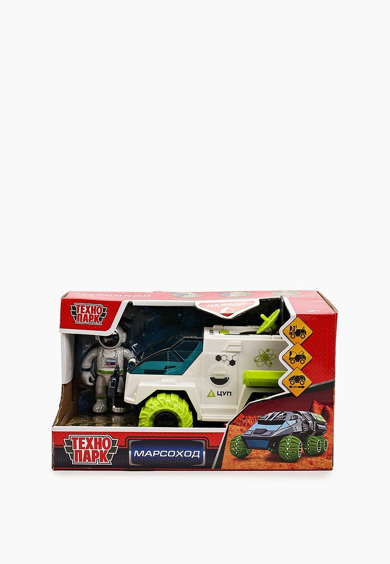 Игрушка Технопарк "Марсоход с космонавтом", 16 см, цвет: бежевый ...