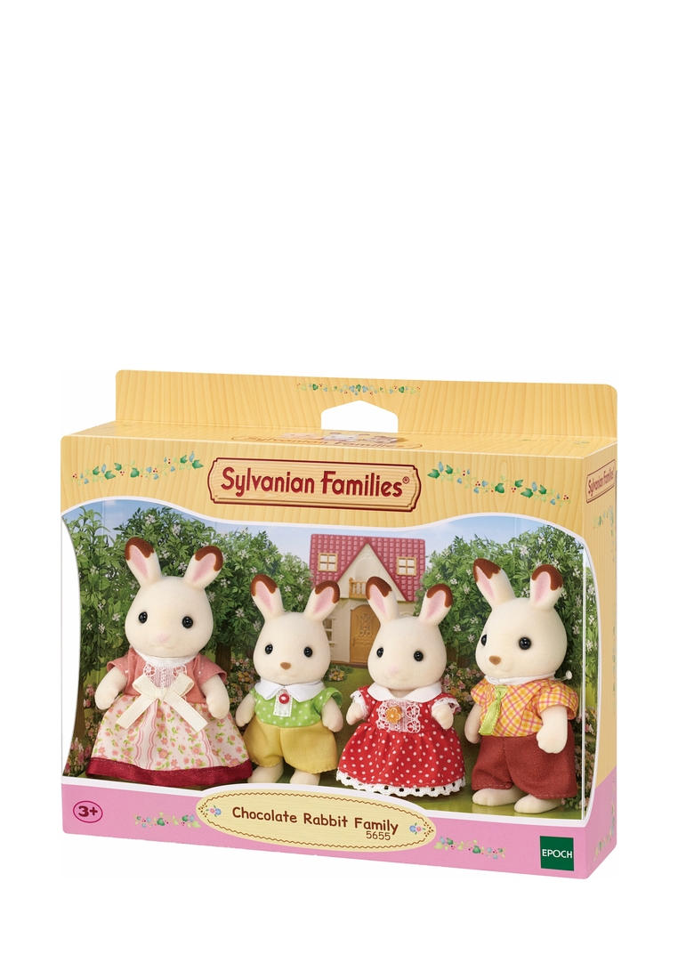 Набор игровой Sylvanian Families Семейство шоколадных кроликов, цвет ...