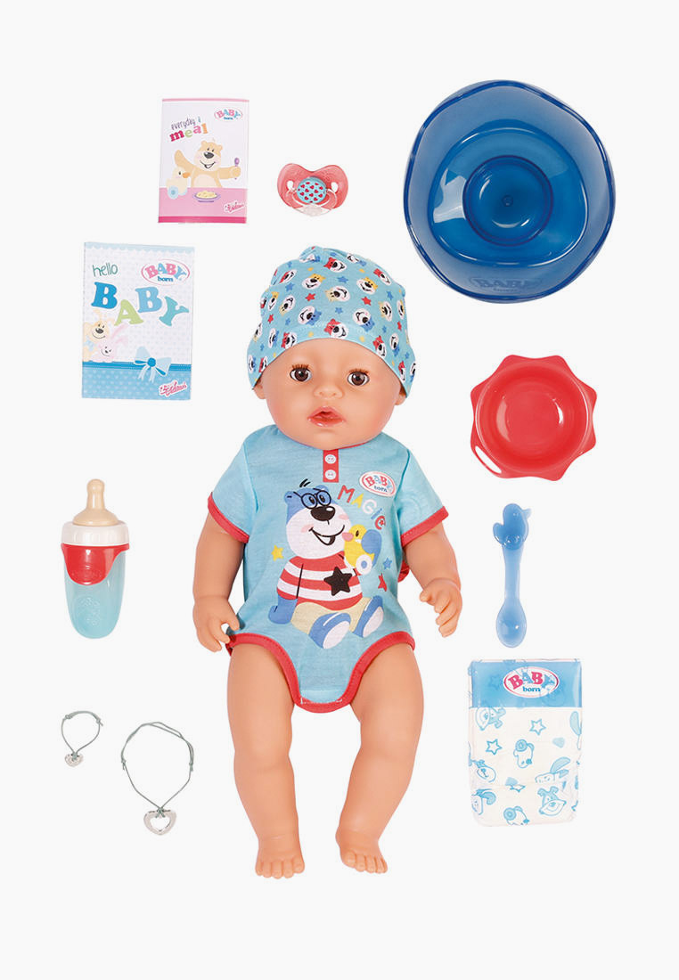 Кукла интерактивная Росмэн мальчик 43 см. 2.0 BABY born, цвет: голубой ...