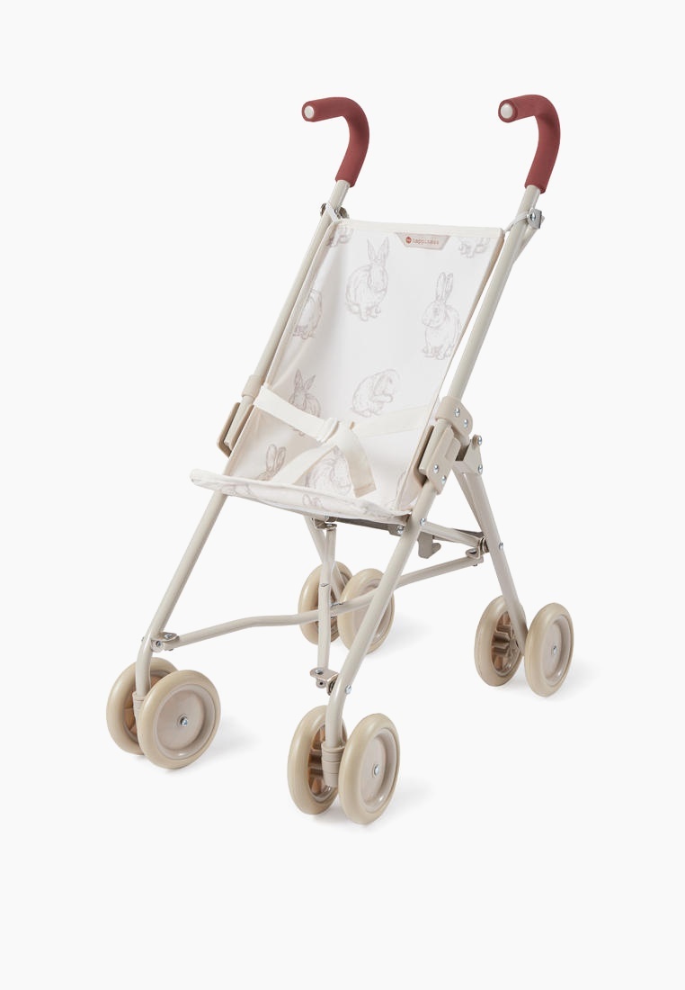 Коляска для куклы Happy Baby для кукол складная, цвет: бежевый ...