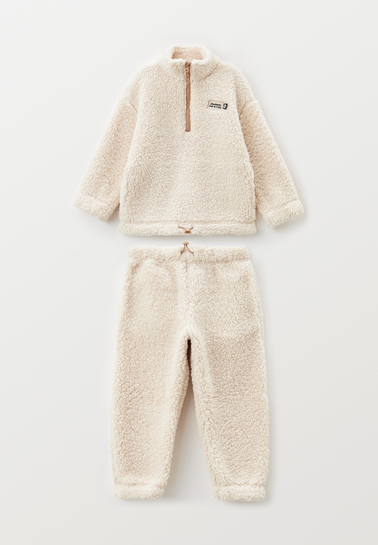Костюм спортивный Happy Baby флисовый, цвет: бежевый, MP002XC01H1A ...