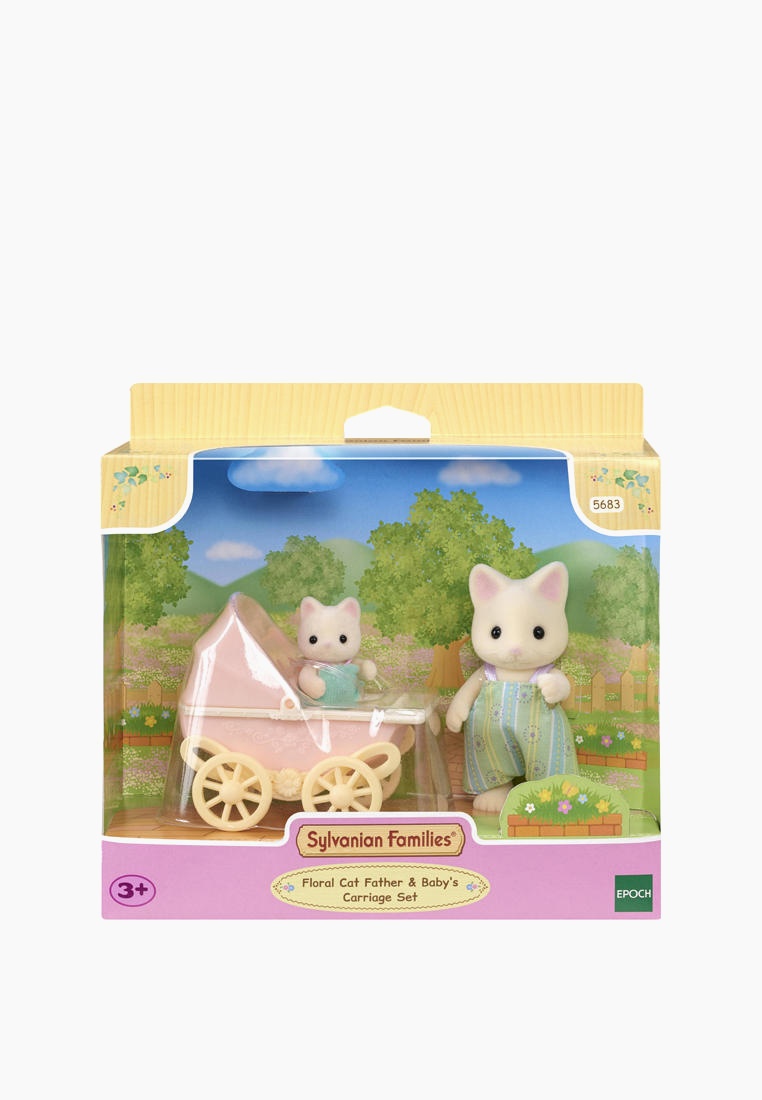 Набор игровой Sylvanian Families «Цветочные котики – папа и малыш в ...