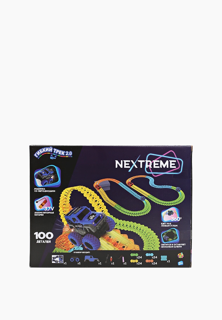 Трек 1Toy гибкий 2.0 NEXTREME с машинкой, 100 деталей, цвет ...