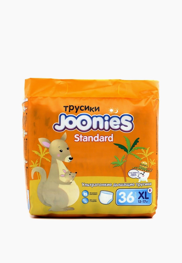 Подгузники-трусики Joonies Standard, размер XL (12-17 кг), 36 шт., цвет ...