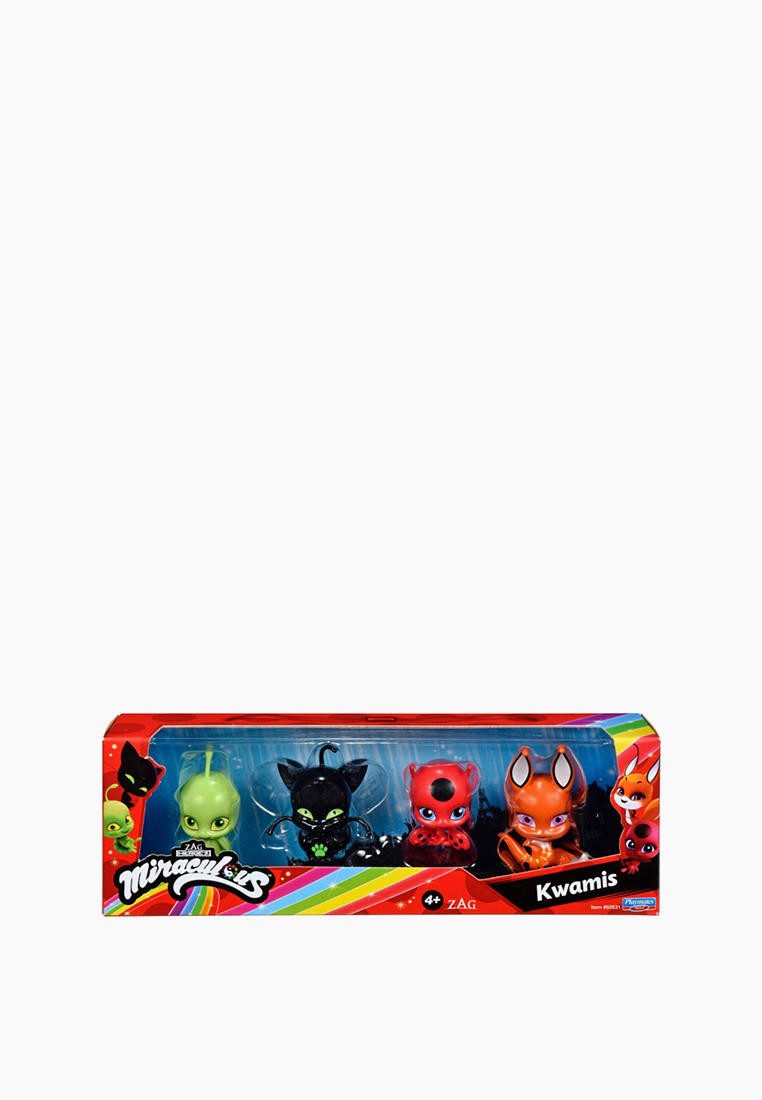 Фигурка Miraculous Набор мини-фигурок Квами 4 героя Тикки, Плаг, Трикс ...