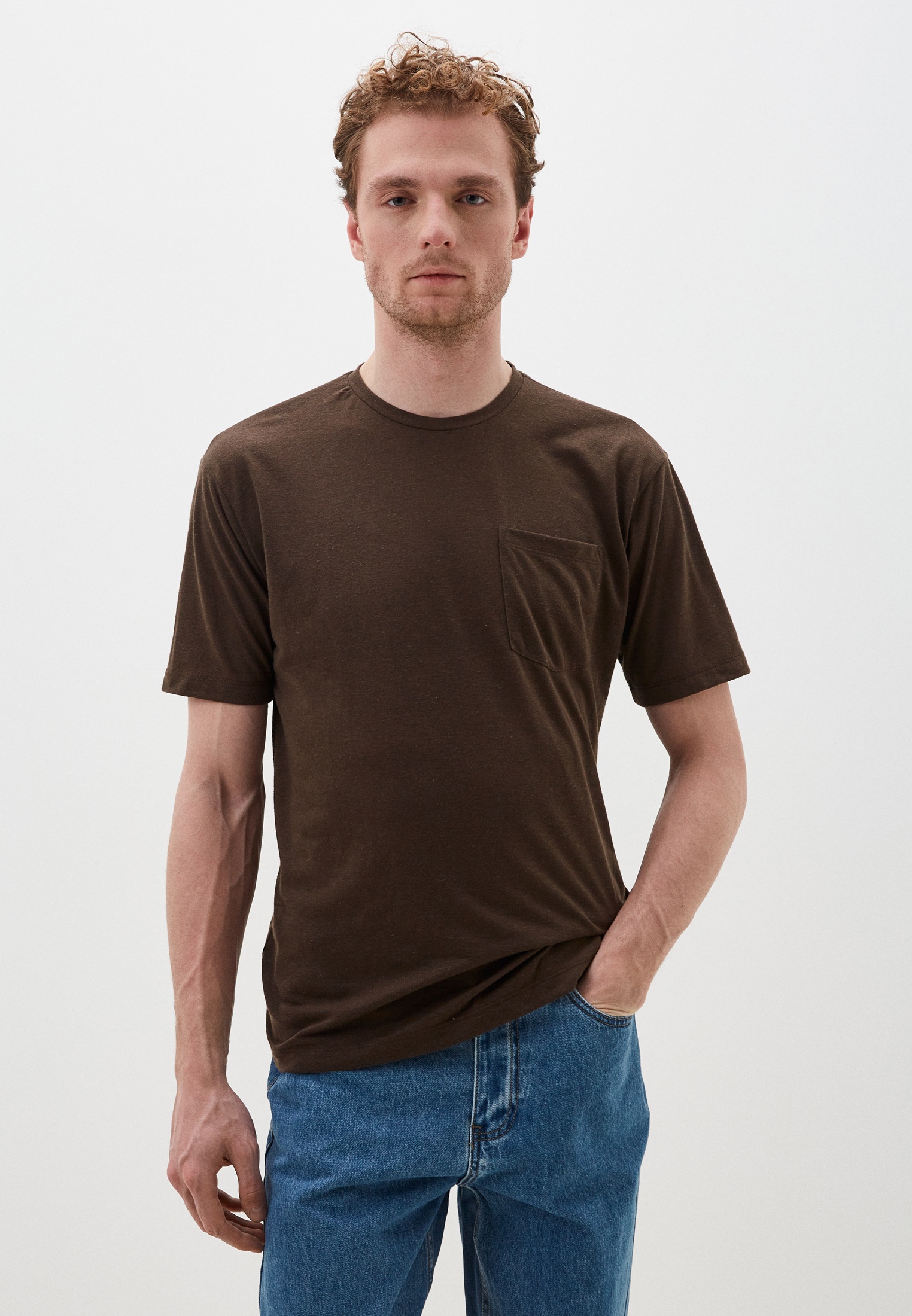 Футболка LC Waikiki, цвет: коричневый, MP002XM0038Z — купить в интернет ...