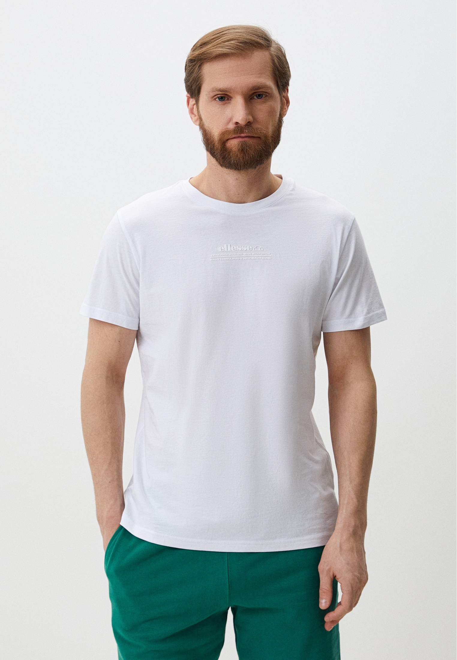 Футболка Ellesse, цвет: белый, MP002XM007LQ — купить в интернет ...