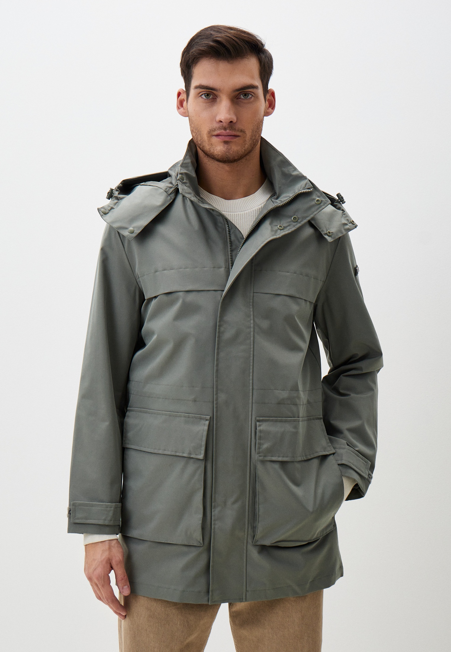 Плащ Baon Lamoda Exclusive Online, цвет: хаки, MP002XM00916 — купить в ...