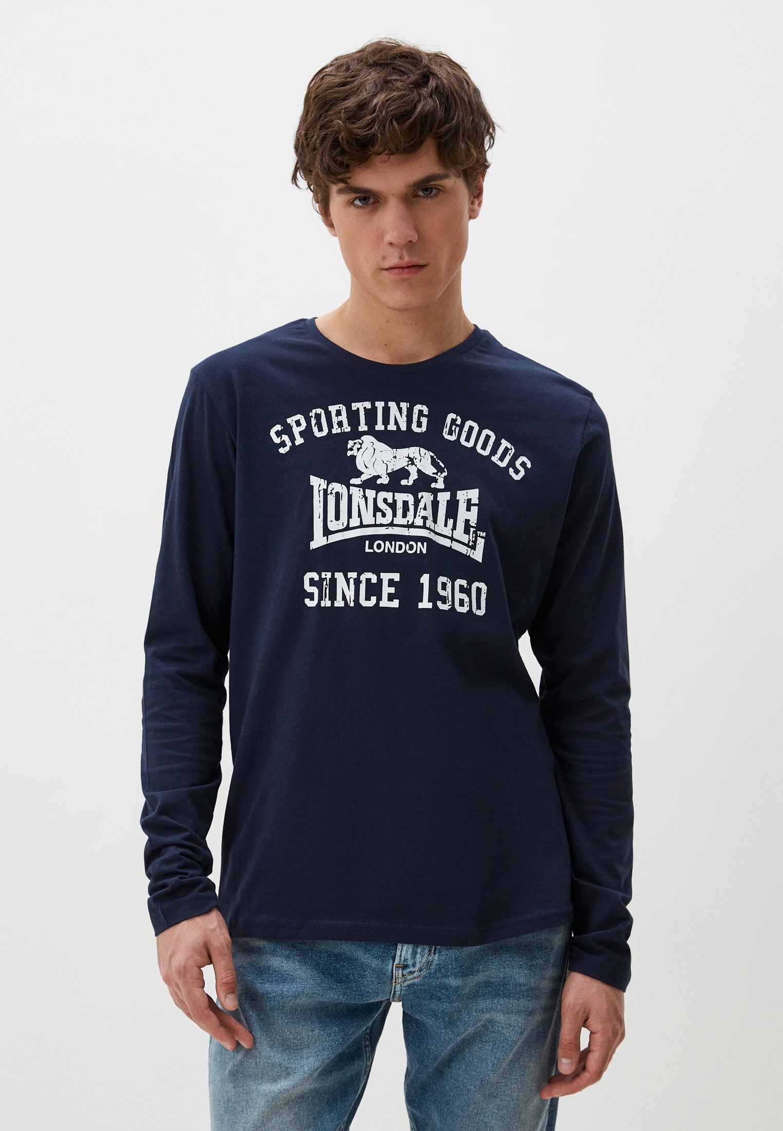 Лонгслив Lonsdale, цвет: синий, MP002XM0095L — купить в интернет ...