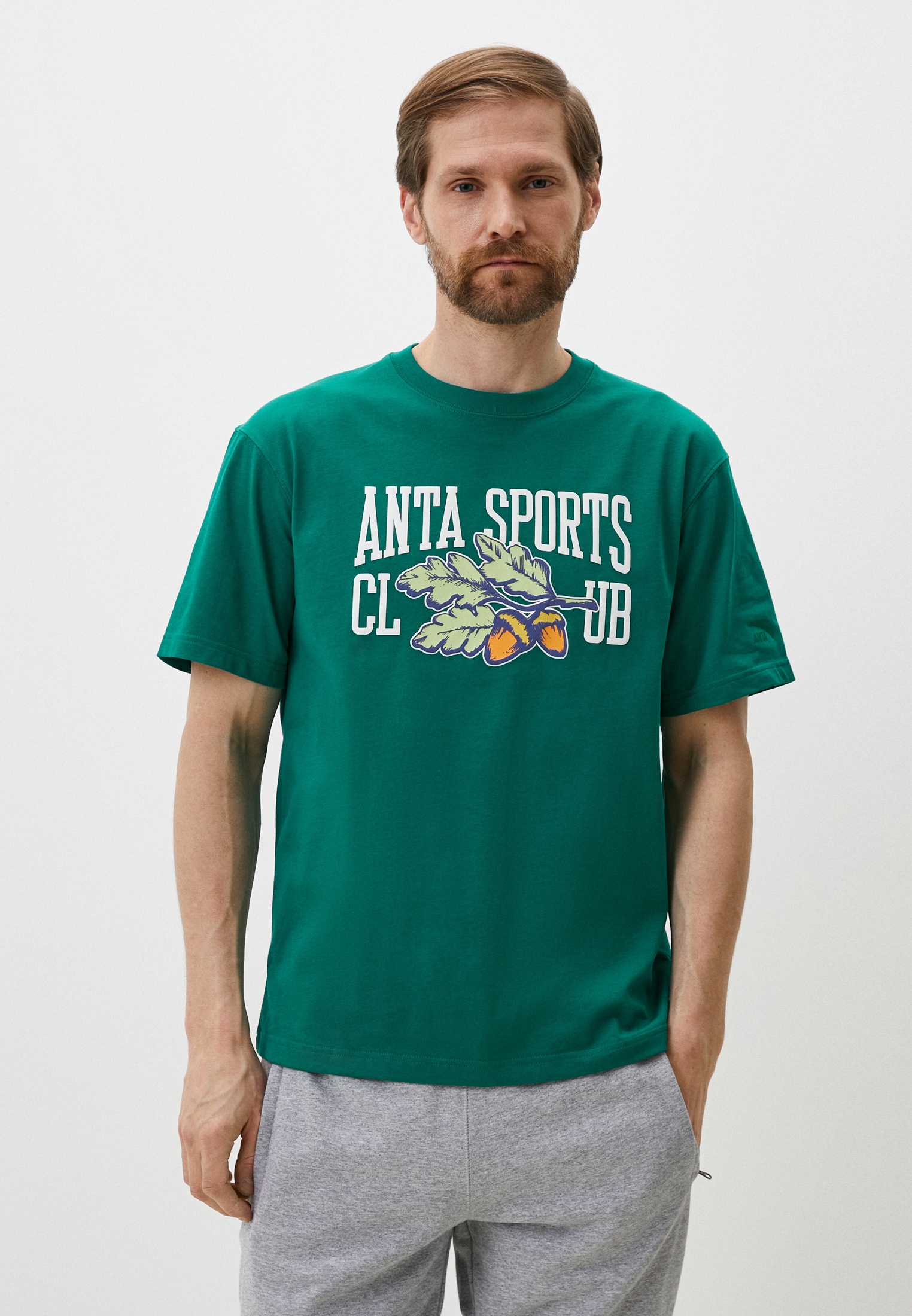 Футболка Anta Vintage sports, цвет: зеленый, MP002XM009EH — купить в ...