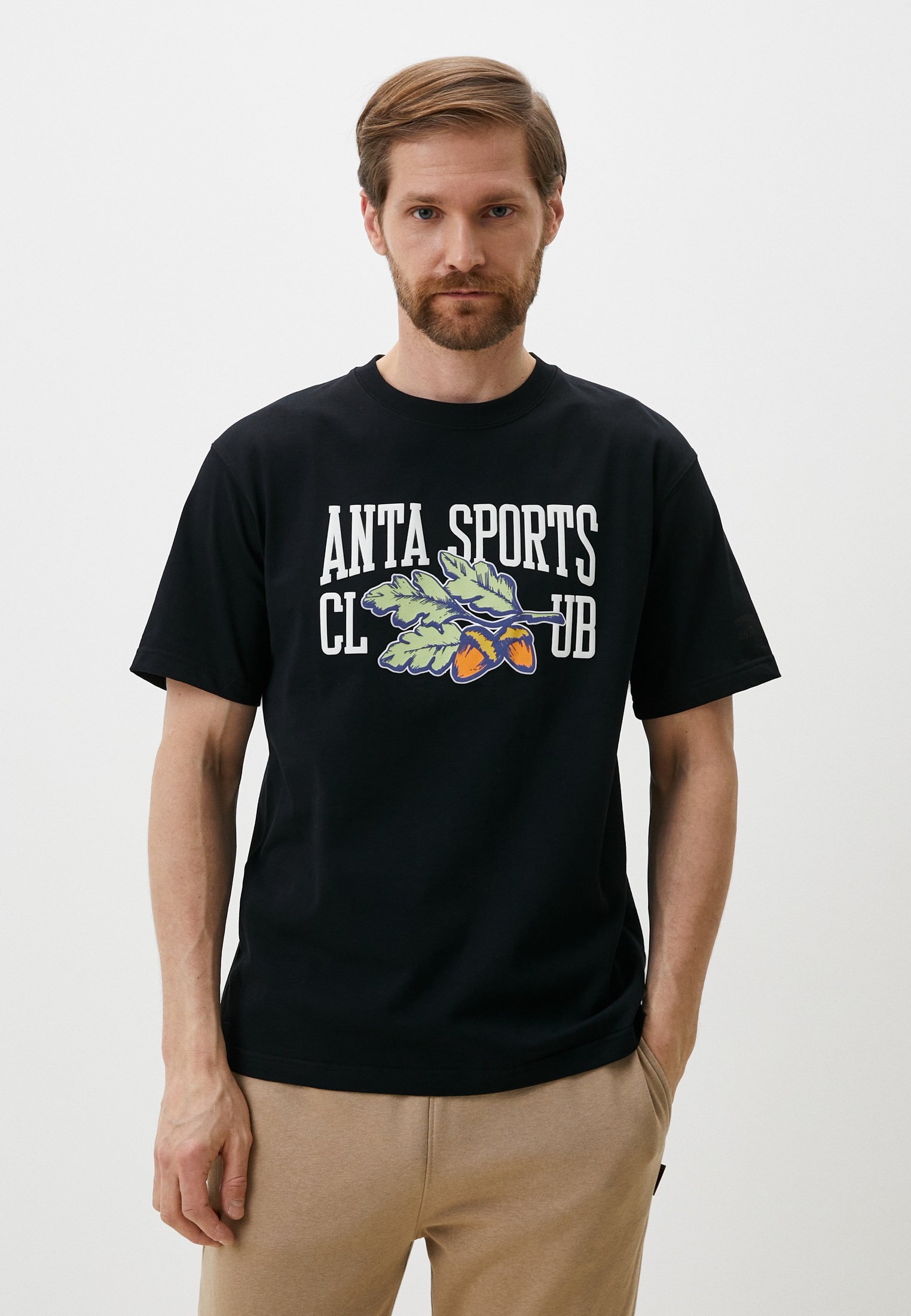 Футболка Anta Vintage sports, цвет: черный, MP002XM009EQ — купить в ...