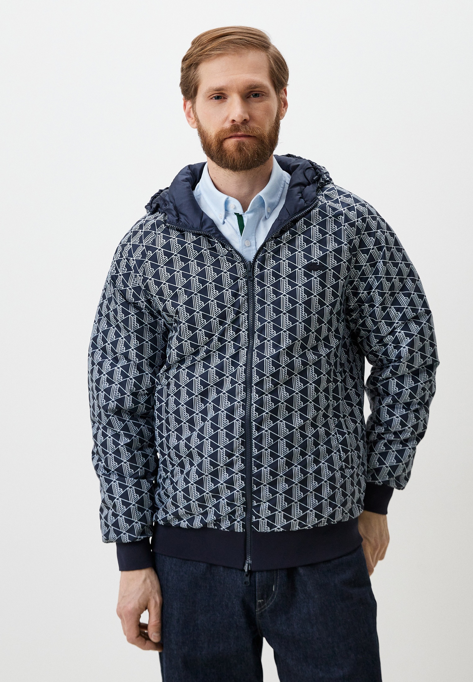 Куртка утепленная Lacoste REVERSIBLE, цвет: синий, MP002XM009LQ ...