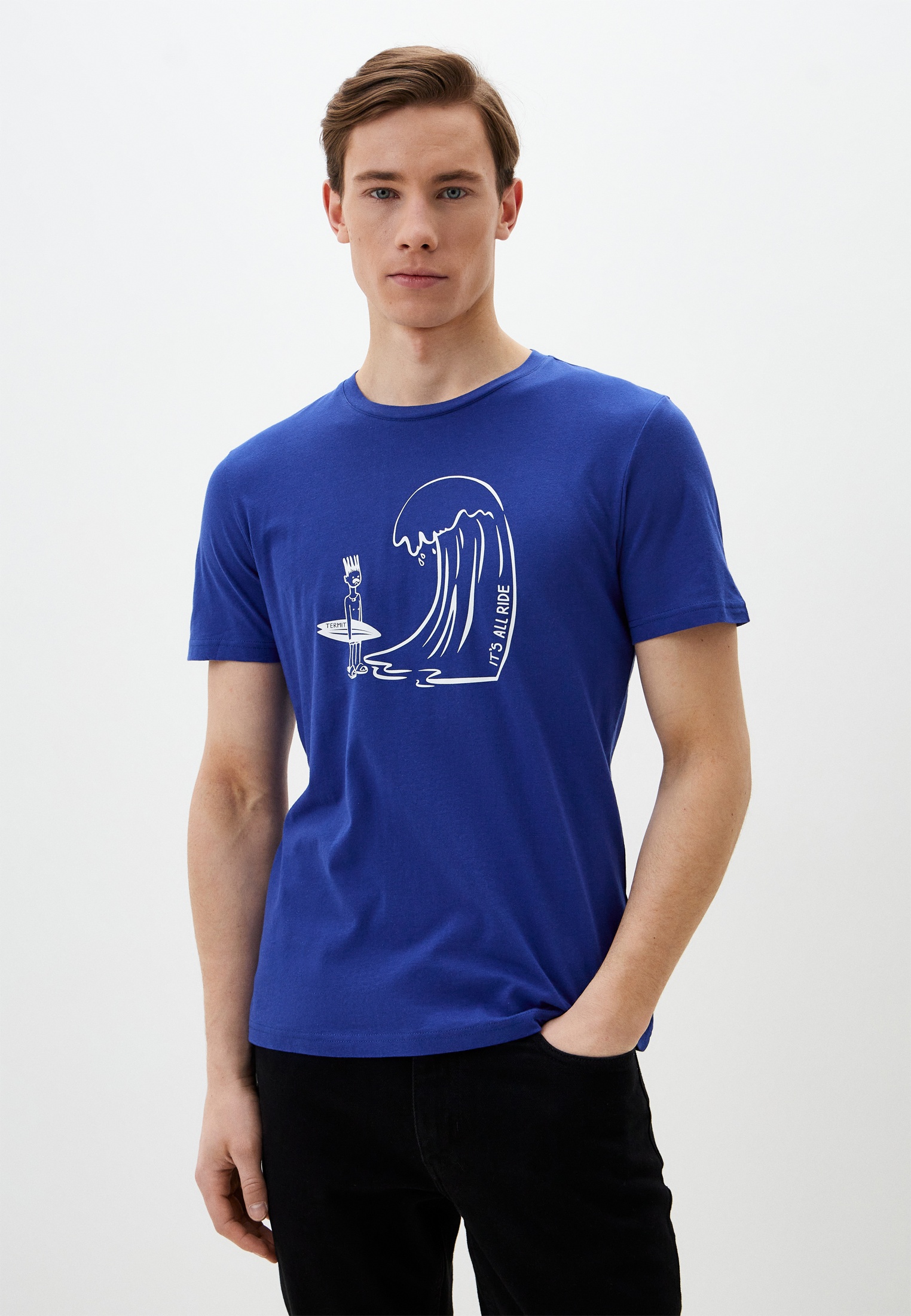 Футболка Termit, цвет: синий, MP002XM00BA9 — купить в интернет-магазине ...