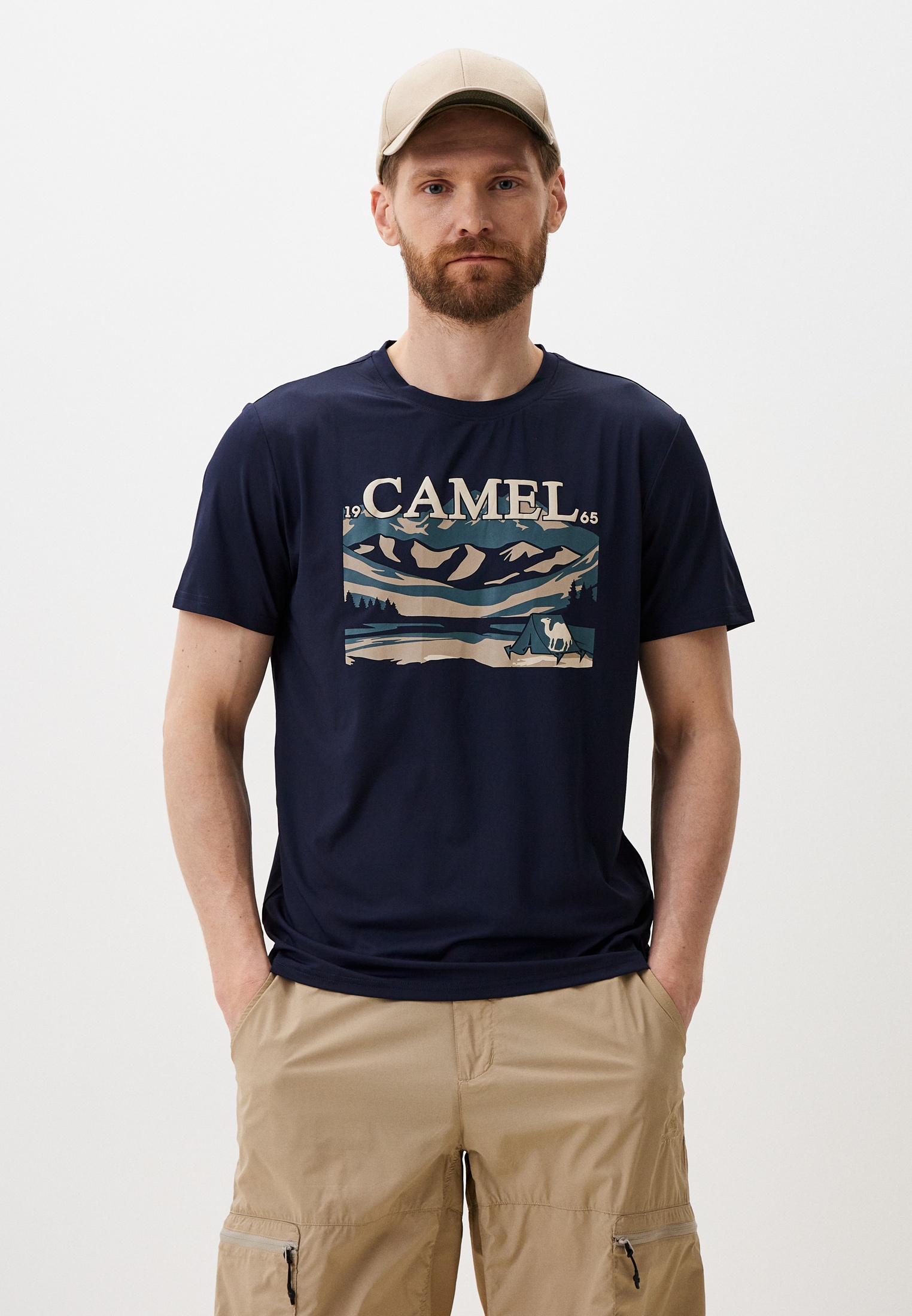 Футболка спортивная Camel, цвет: синий, MP002XM00BAJ — купить в ...
